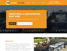 Tablet Screenshot of expressskiphire.ie
